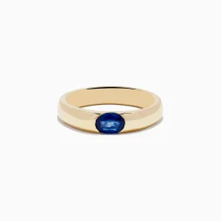 Mens|Effy Jewelry Men's 14K Yellow Gold Blue Sapphire Ring