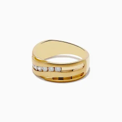 Mens|Effy Jewelry Men's 14K Yellow Gold Diamond Ring