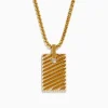 Mens|Effy Jewelry Men's 14K Yellow Gold Diamond Pendant