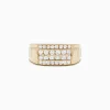 Mens|BH Multi Men's 14K Yellow Gold Diamond Ring, 0.96 TCW