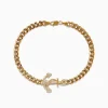 Mens|Effy Jewelry Men's 14K Yellow Gold Diamond Anchor Chain Bracelet