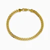 Mens|Effy Jewelry Men's 14K Yellow Gold Hollow Curb Chain Link Bracelet 8 3/4"