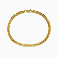 Mens|Effy Jewelry Men's 14K Yellow Gold 4.5mm Solid Cuban Domed 9" Bracelet