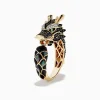 Mens|Effy Jewelry Men's 14K Yellow Gold Tsavorite and Multi Diamond Dragon Ring