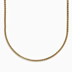 Mens|Effy Jewelry Men's 14K Yellow Gold Venetian Box Chain Necklace, 22''