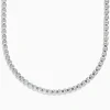 Mens|BH MULTI Men's Sterling Silver 21" Box Chain Necklace