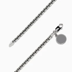 Mens|BH Multi Men's Sterling Silver 8" Box Link Bracelet