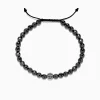 Mens|BH Multi Men's Sterling Silver Beaded Hematite Anchor Bracelet, 81.00 TCW