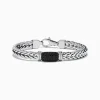 Mens|Effy Jewelry Men's Sterling Silver Black Spinel Bracelet