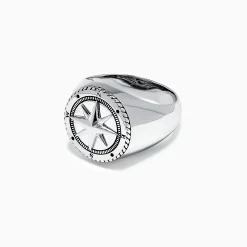 Mens|Effy Jewelry Men's Sterling Silver Compass Ring