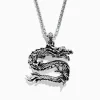Mens|Effy Jewelry Men's Sterling Silver Dragon Pendant