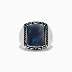 Mens|Effy Jewelry Men's Sterling Silver Pietersite Ring, 6.00 TCW