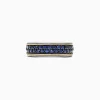 Mens|Effy Jewelry Men's Sterling Silver u0026 18K Yellow Gold Blue Sapphire Ring, 1.45 TCW