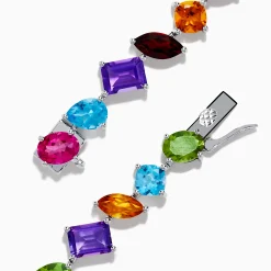 Bracelets|Effy Jewelry Mosaic 925 Sterling Silver Multi Gemstone Bracelet
