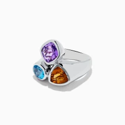 Rings|Effy Jewelry Mosaic 925 Sterling Silver Multi Gemstone Ring