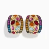 Earrings|Effy Jewelry Mosaic 14K Yellow Gold Multi Color Gemstone and Diamond Earrings