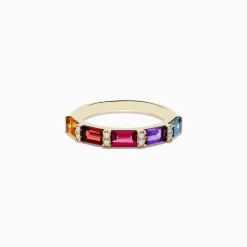 Rings|Effy Jewelry Mosaic 14K Yellow Gold Multi Gemstone Ring