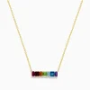 Necklaces & Pendants|Effy Jewelry Mosaic 14K Yellow Gold Multi Gemstone Pendant
