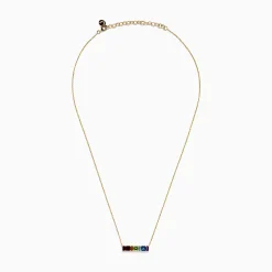 Necklaces & Pendants|Effy Jewelry Mosaic 14K Yellow Gold Multi Gemstone Pendant