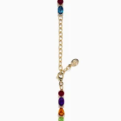 Necklaces & Pendants|Effy Jewelry Mosaic 14K Yellow Gold Multi Color Gemstone and Diamond Necklace
