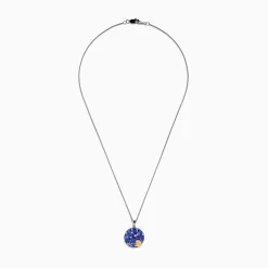 Necklaces & Pendants|Effy Jewelry Nahla 925 Silver and 18K Yellow Gold Tanzanite and Diamond Seashell Pendant