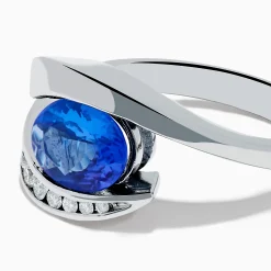 Rings|Effy Jewelry Nahla 14K White Gold Floating Tanzanite and Diamond Ring