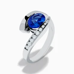 Rings|Effy Jewelry Nahla 14K White Gold Floating Tanzanite and Diamond Ring