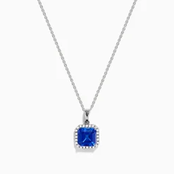 Necklaces & Pendants|Effy Jewelry Nahla Siri 14K Gold Tanzanite and Diamond Pendant