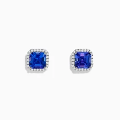 Earrings|Effy Jewelry Nahla Siri 14K Gold Tanzanite and Diamond Earrings