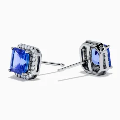Earrings|Effy Jewelry Nahla Siri 14K Gold Tanzanite and Diamond Earrings