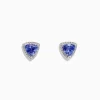 Earrings|Effy Jewelry Nahla Siri 14K Gold Tanzanite u0026 Diamond Stud Earrings, 2.34 TCW
