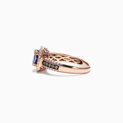 Rings|Effy Jewelry Nahla Siri 14K Rose Gold Tanzanite and Diamond Rings, 1.34 TCW