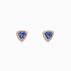 Earrings|BH Multi Nahla Siri 14K Rose Gold Tanzanite u0026 Diamond Earrings, 1.19 TCW