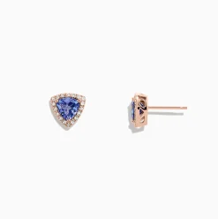 Earrings|BH Multi Nahla Siri 14K Rose Gold Tanzanite u0026 Diamond Earrings, 1.19 TCW