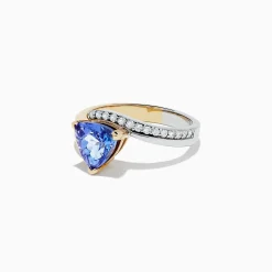 Rings|BH Multi Nahla Siri 14K 2-Tone Gold Tanzanite and Diamond Ring, 1.66 TCW