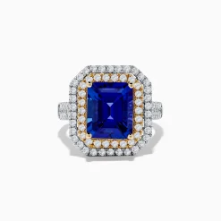 Rings|Effy Jewelry Nahla Siri 14K Two Tone Gold Tanzanite and Diamond Ring
