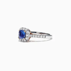 Rings|Effy Jewelry Nahla Siri 14K Two Tone Gold Tanzanite u0026 Diamond Ring, 1.45 TCW