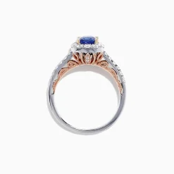 Rings|Effy Jewelry Nahla Siri 14K Two Tone Gold Tanzanite u0026 Diamond Ring, 1.45 TCW