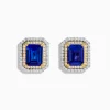 Earrings|Effy Jewelry Nahla Siri 14K Two Tone Gold Tanzanite and Diamond Earrings
