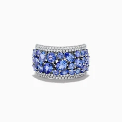 Rings|Effy Jewelry Nahla Siri 14K White Gold Diamond and Tanzanite Ring