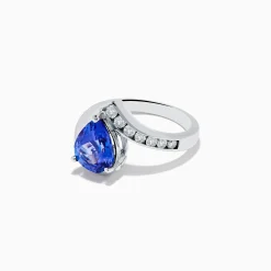 Rings|Effy Jewelry Nahla Siri 14K White Gold Floating Tanzanite and Diamond Ring