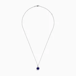 Necklaces & Pendants|Effy Jewelry Nahla Siri 14K White Gold Tanzanite and Diamond Pendant