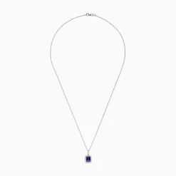 Necklaces & Pendants|Effy Jewelry Nahla Siri 14K White Gold Tanzanite and Diamond Pendant, 1.56 TCW
