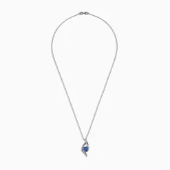 Necklaces & Pendants|Effy Jewelry Nahla Siri 14K White Gold Tanzanite u0026 Diamond Pendant, 1.46 TCW