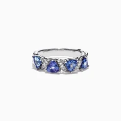 Rings|Effy Jewelry Nahla Siri 14K White Gold Tanzanite Diamond Ring, 1.58 TCW