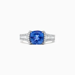 Rings|BH Multi Nahla Siri 14K White Gold Tanzanite and Diamond Ring, 2.18 TCW