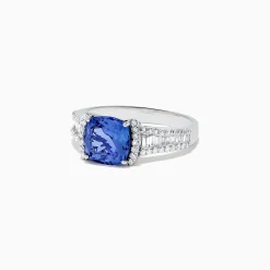Rings|BH Multi Nahla Siri 14K White Gold Tanzanite and Diamond Ring, 2.18 TCW