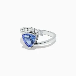 Rings|BH Multi Nahla Siri 14K White Gold Tanzanite and Diamond Ring, 1.88 TCW