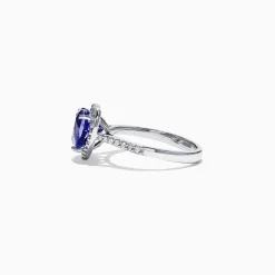Rings|Effy Jewelry Nahla Siri 14K White Gold Tanzanite and Diamond Heart Ring, 2.38 TCW