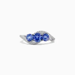 Rings|BH Multi Nahla Siri 14K White Gold Tanzanite and Diamond Ring, 1.63 TCW
